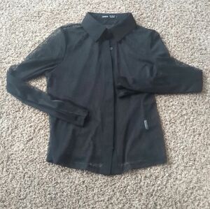 black mesh shirt